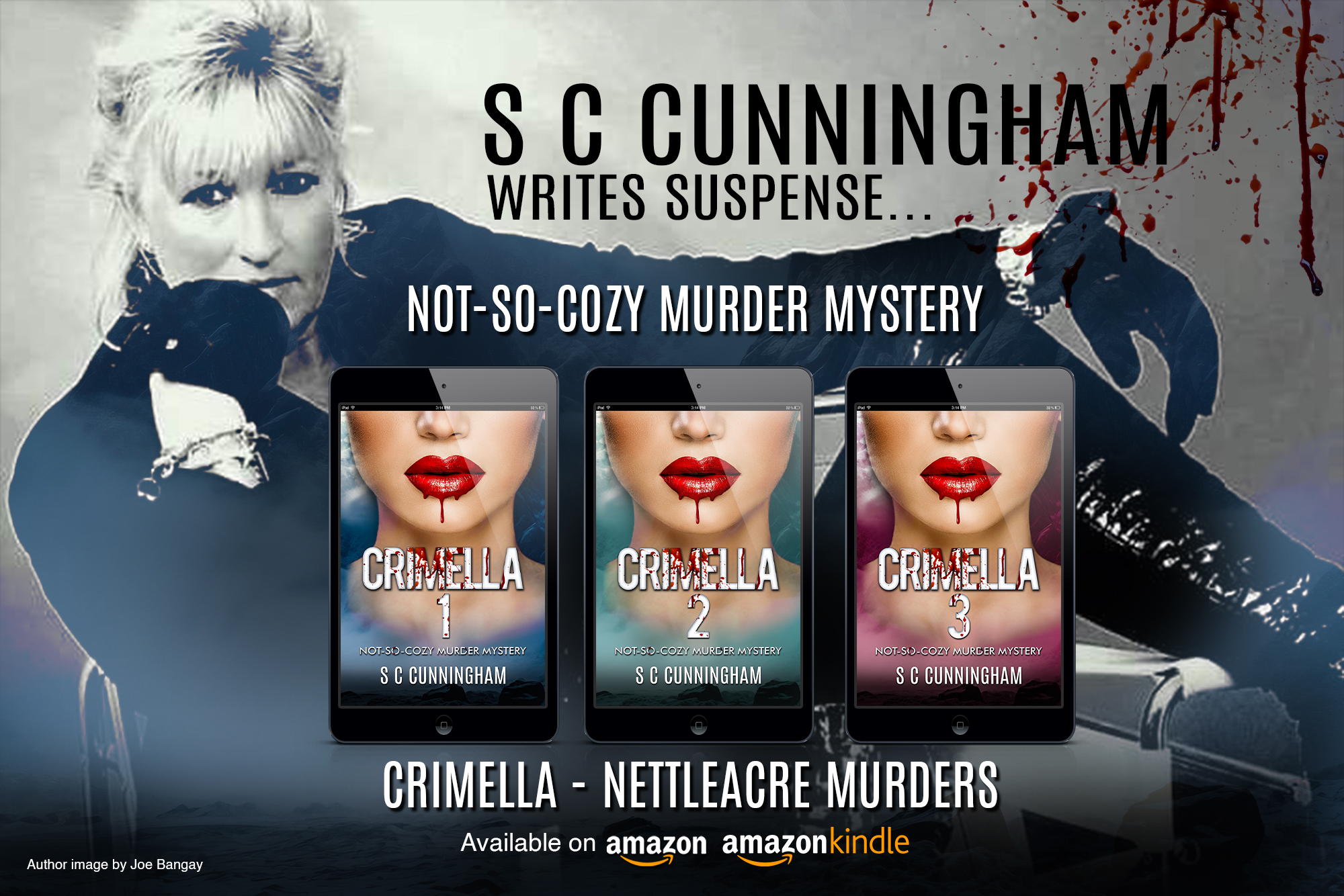 Crimella, Nettleacre Murders, cozy murder mystery, by crime author writer S C Cunningham, SCCunningham, amateur female village sleuths, police, criminals, fallen angels.